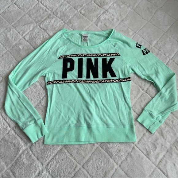Victoria's Secret PINK | Pastel Cheetah Print Long Sleeve Tee | Size Extra Small - Picture 2 of 9